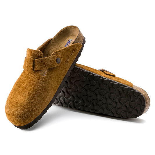 Birkenstock Unisex Boston Mink Suede Soft Footbed SHOES BIRKENSTOCK 35R Mink