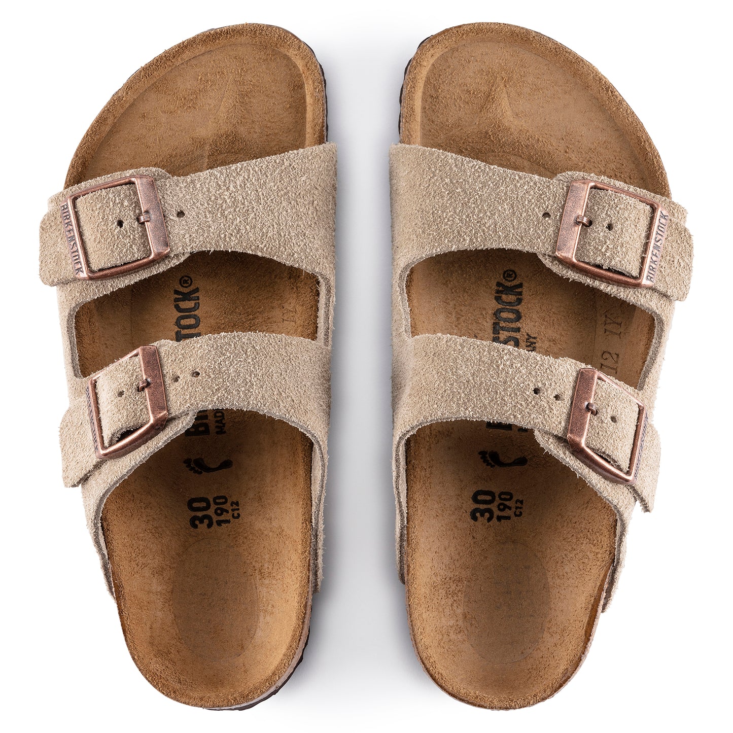 Unisex Kid's Arizona Taupe Suede SHOES BIRKENSTOCK