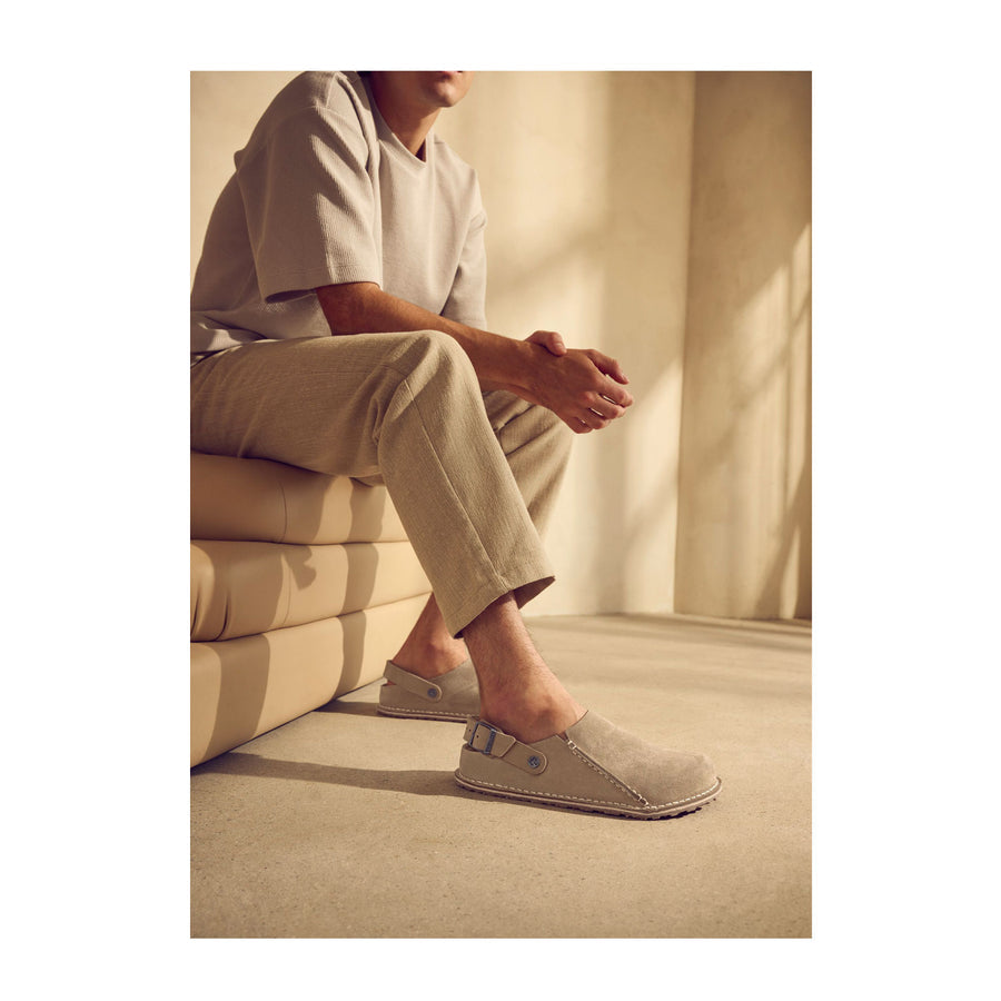 Lutry Premium Grey Taupe Suede SHOES BIRKENSTOCK
