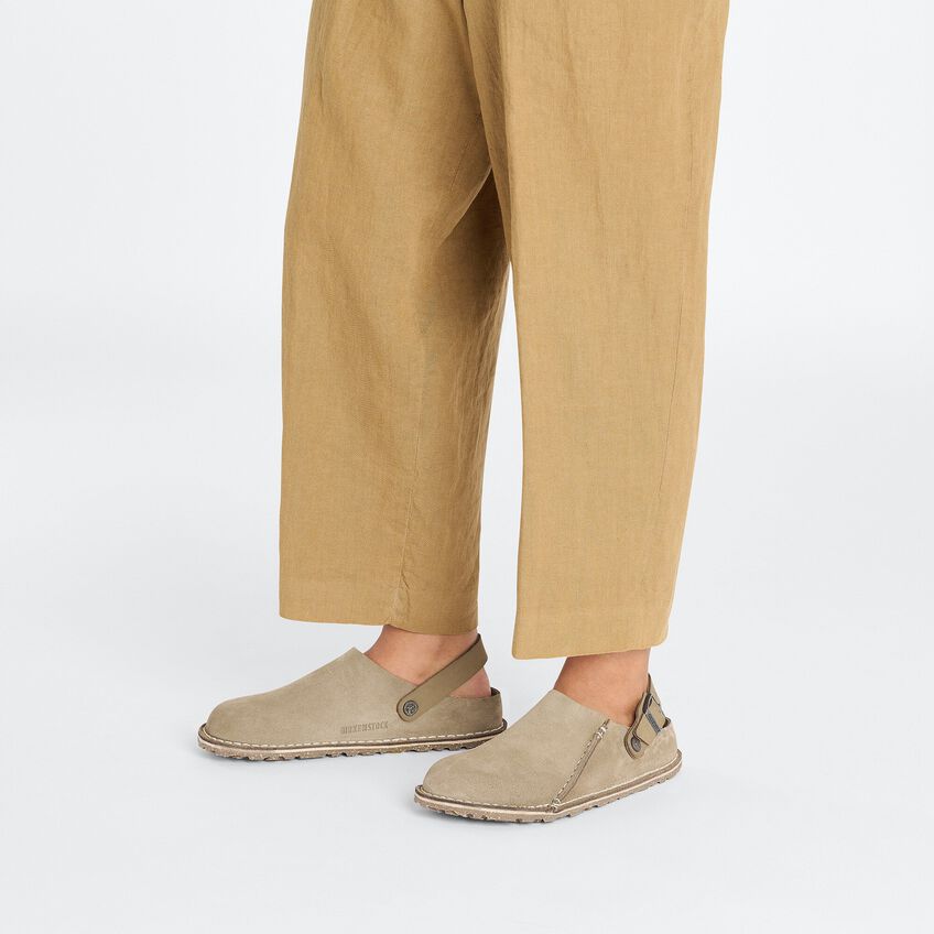 Lutry Women's Premium Grey Taupe Suede SHOES BIRKENSTOCK