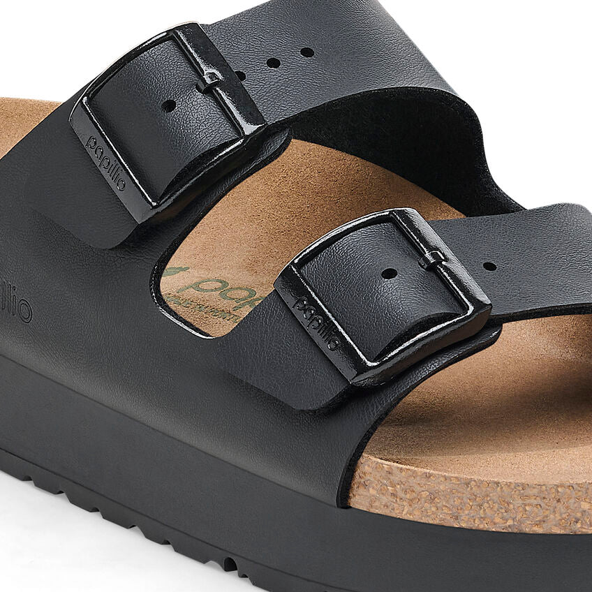 Women's Arizona Flex Platform Black Birko-Flor SHOES BIRKENSTOCK