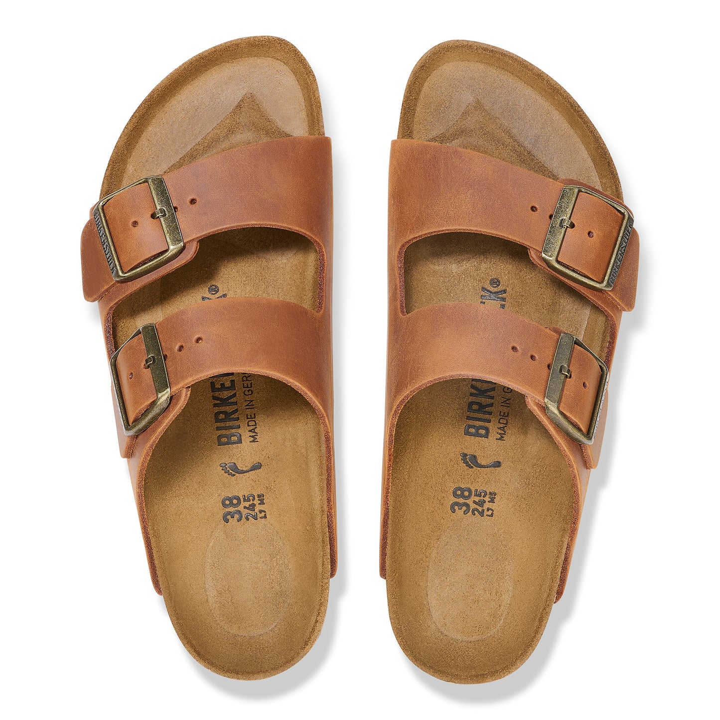 Unisex Arizona Cognac Oiled Leather SHOES BIRKENSTOCK