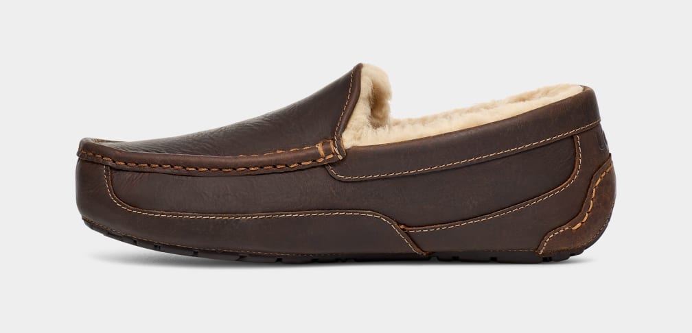 UGG Men's Ascot Leather SLIPPERS UGG AUSTRALIA