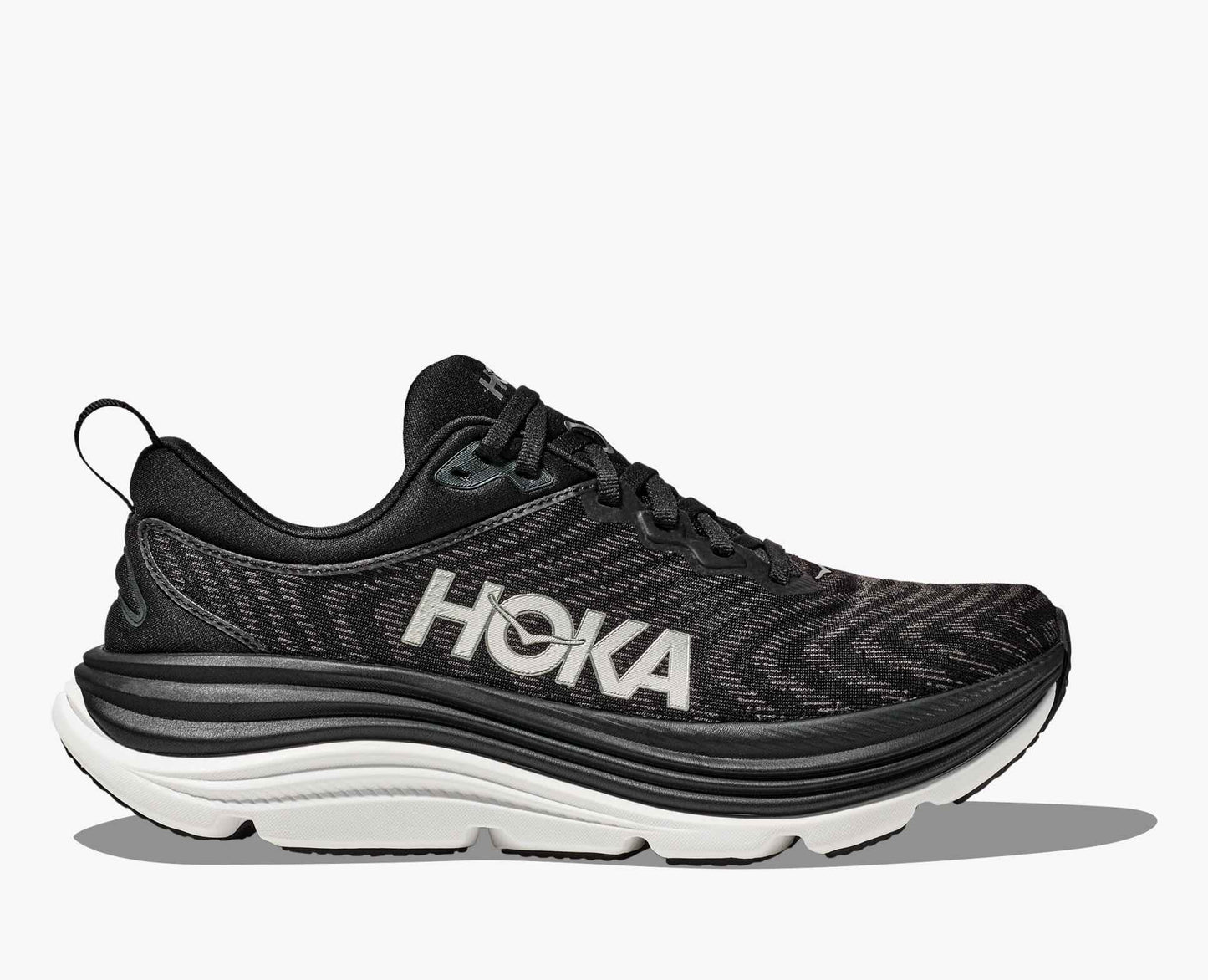 HOKA Women's Gaviota 5 SHOES HOKA 8.5R Black/White