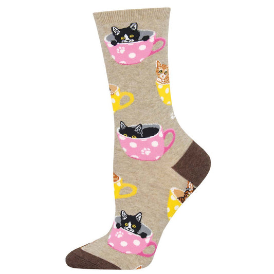 Socksmith Women's Cat-feinated SOX SOCKSMITH Brown