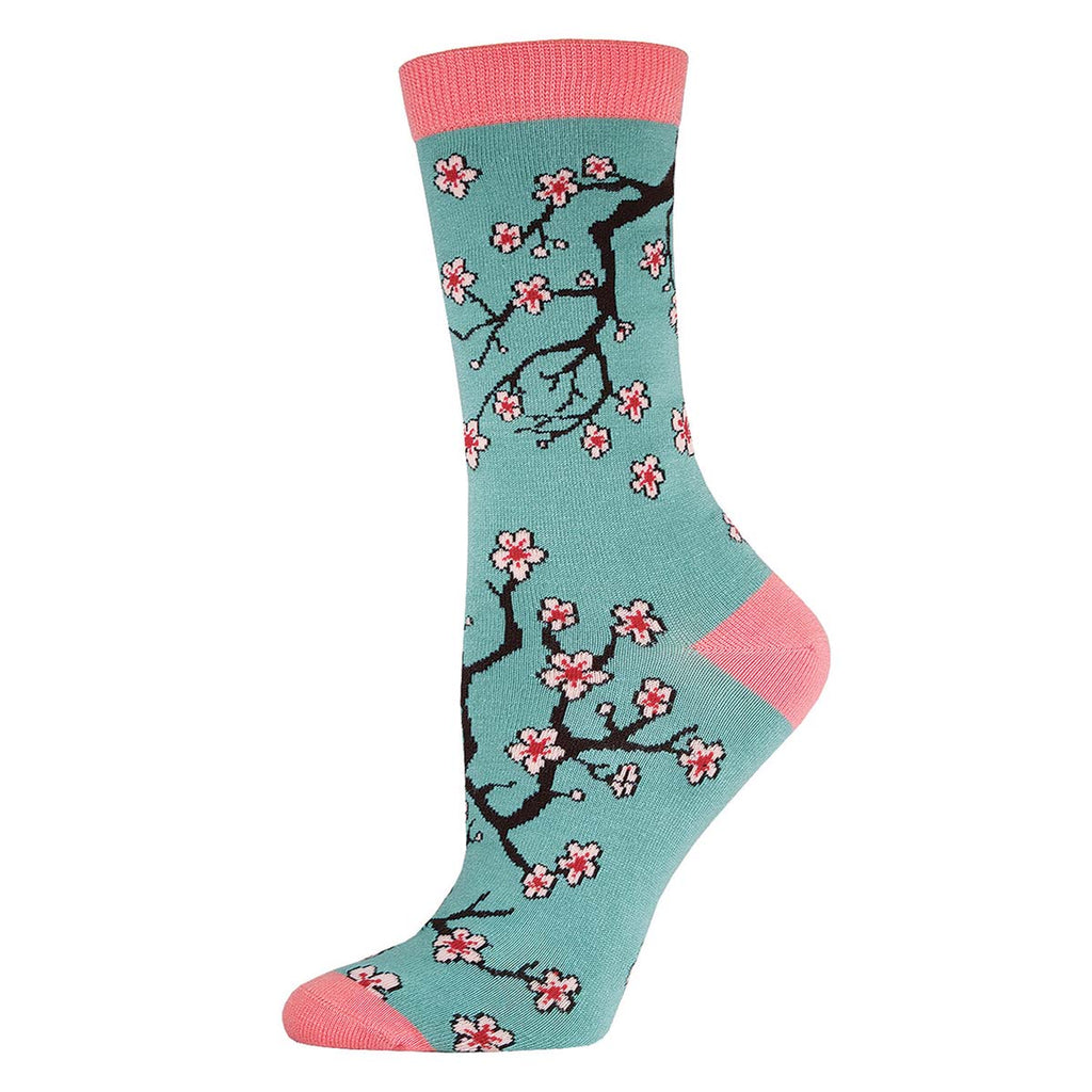 Socksmith Women's Bamboo Cherry Blossom SOX SOCKSMITH Blue