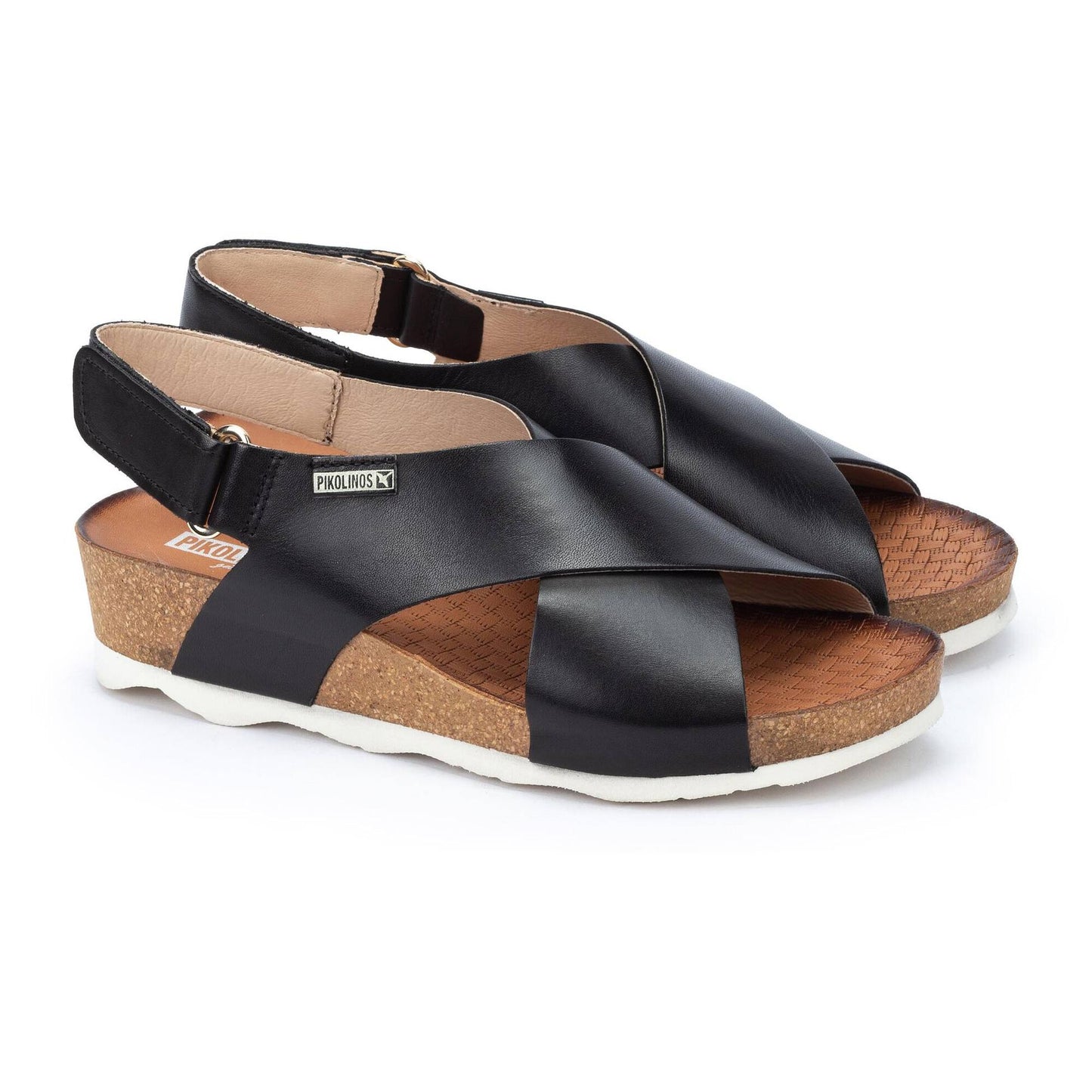 Pikolinos Mahon Cross-Strap Sandal SHOES PIKOLINOS 36 Black