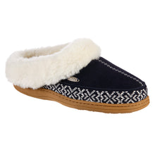 Load image into Gallery viewer, Acorn Greta Embroidered Clog SLIPPERS ACORN S (5-6) Navy 
