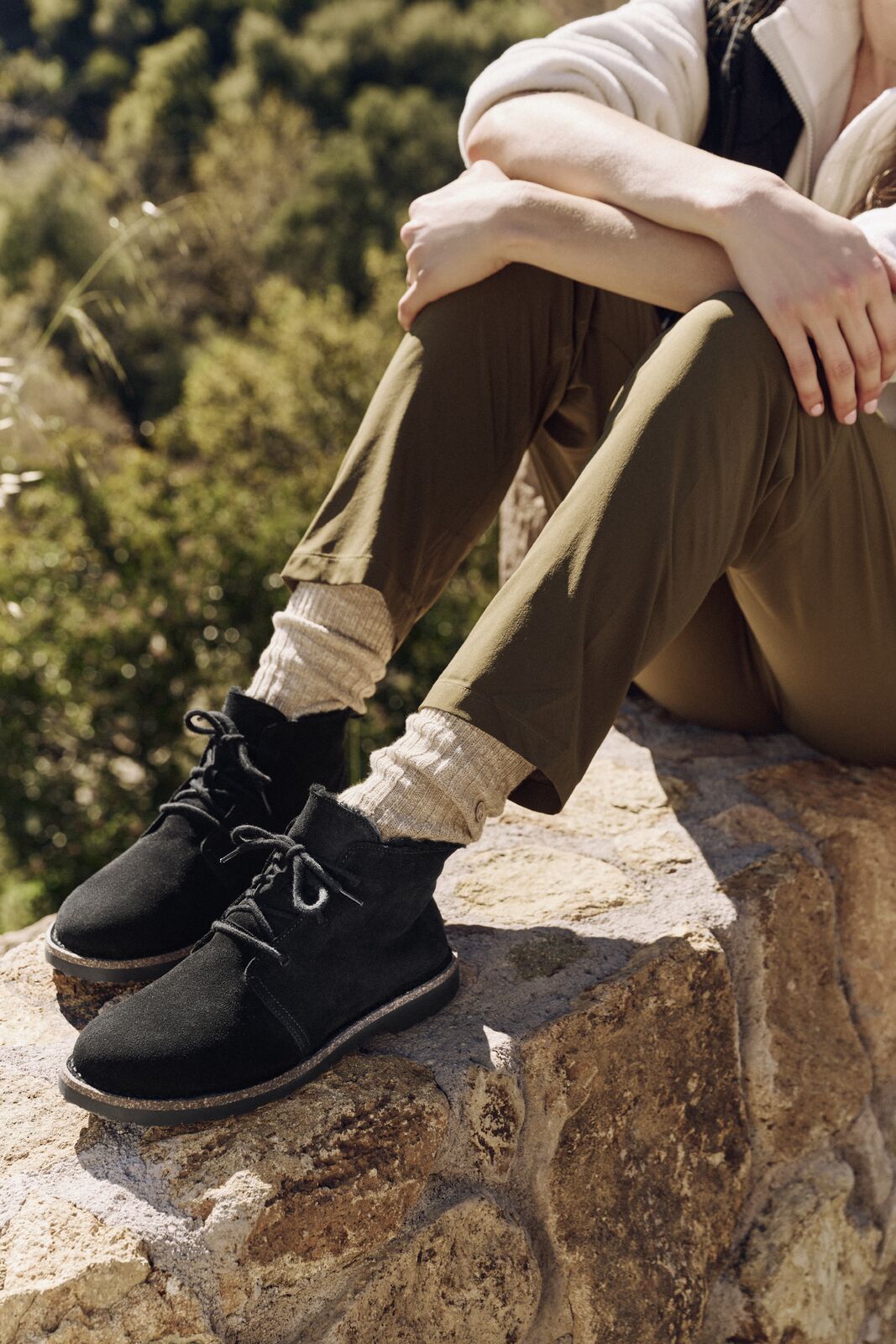 Birkenstock Women's Uppsala Mid Shearling Black SHOES BIRKENSTOCK