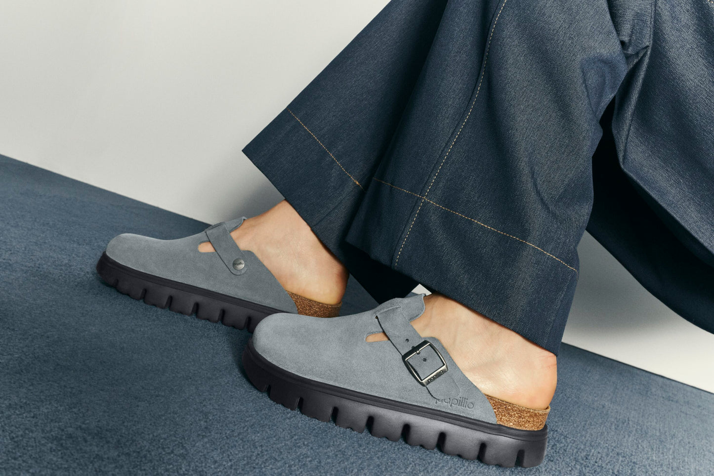 Papillio by Birkenstock Women's Boston Chunky Basalt Gray SHOES BIRKENSTOCK