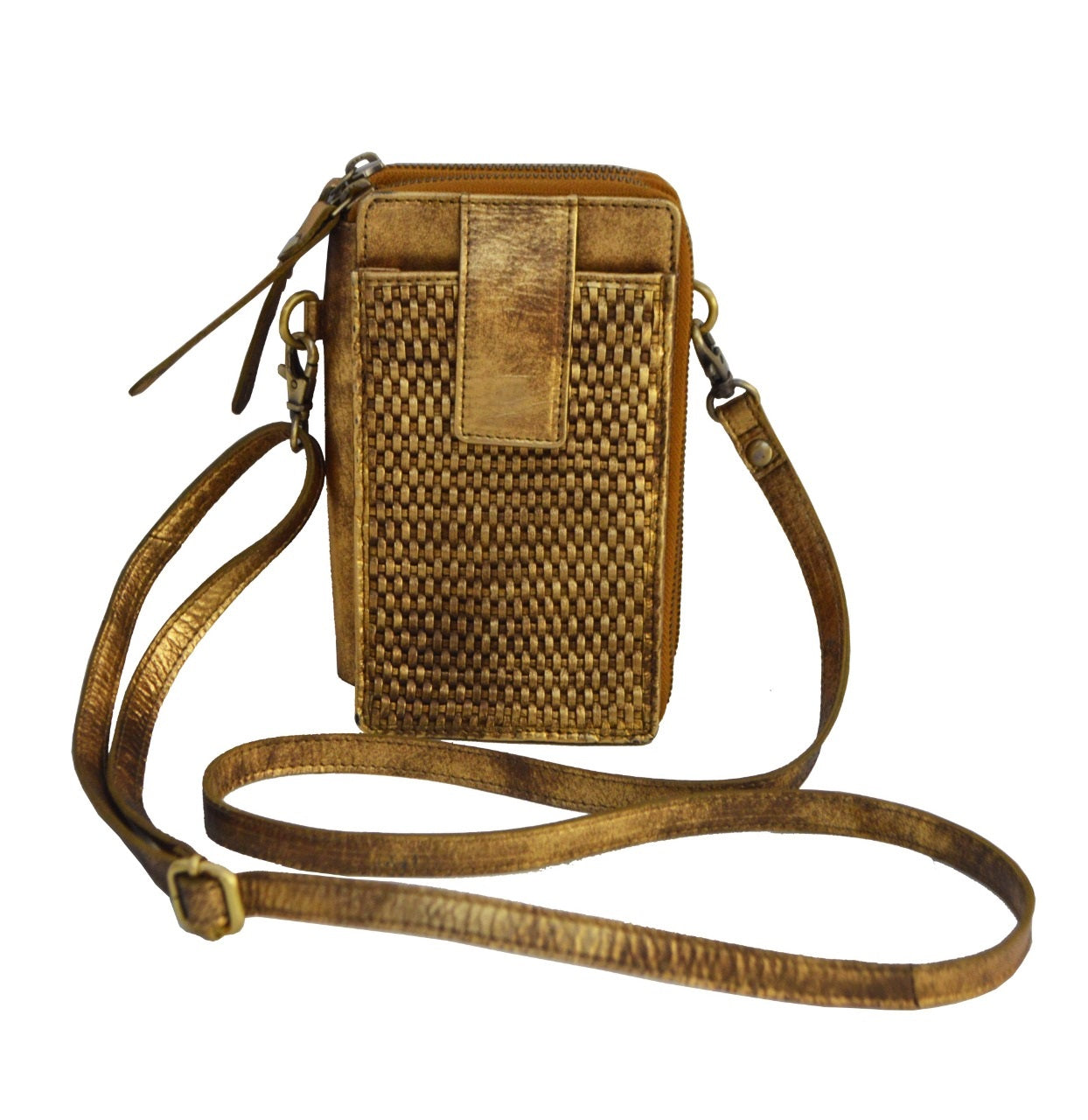 Milo Ella Cell Phone Travel Bag PURSES MILO Metallic