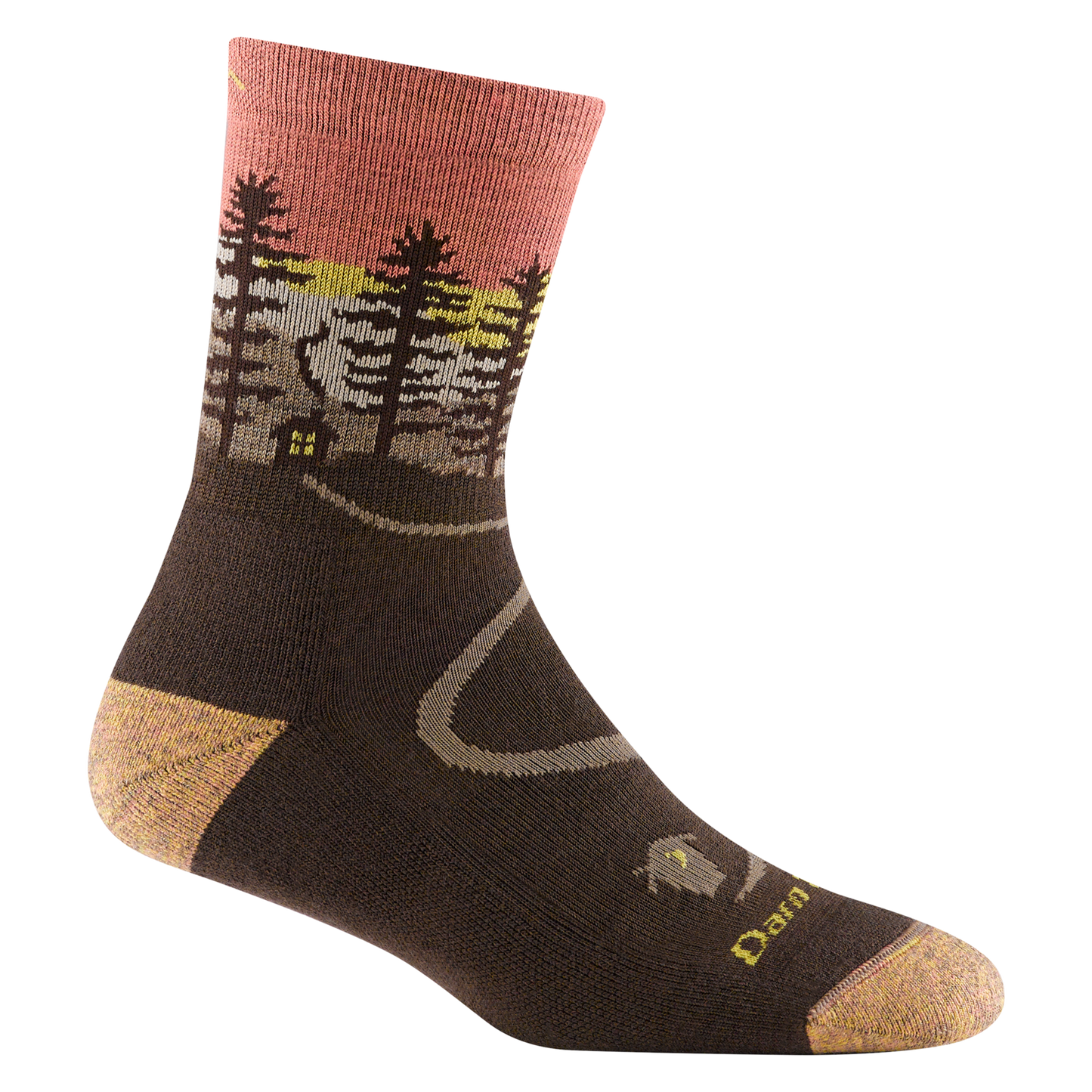 Darn Tough Women's Northwoods Micro Crew SOX DARN TOUGH M (7.5-9.5) Earth