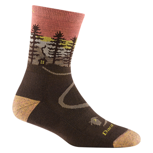 Darn Tough Women's Northwoods Micro Crew SOX DARN TOUGH M (7.5-9.5) Earth