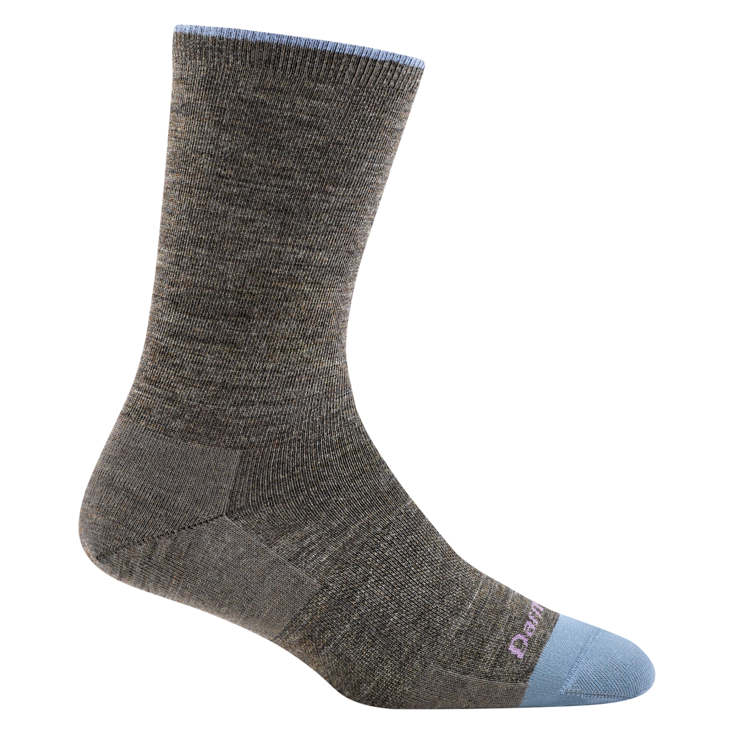Darn Tough Women's Solid Basic Crew Lightweight SOX DARN TOUGH S (4.5-7) Taupe