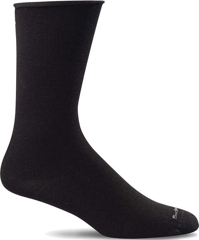 Sockwell Women's Plantar Ease Firm Compression SOX SOCKWELL S/M (4-7.5) Black Solid