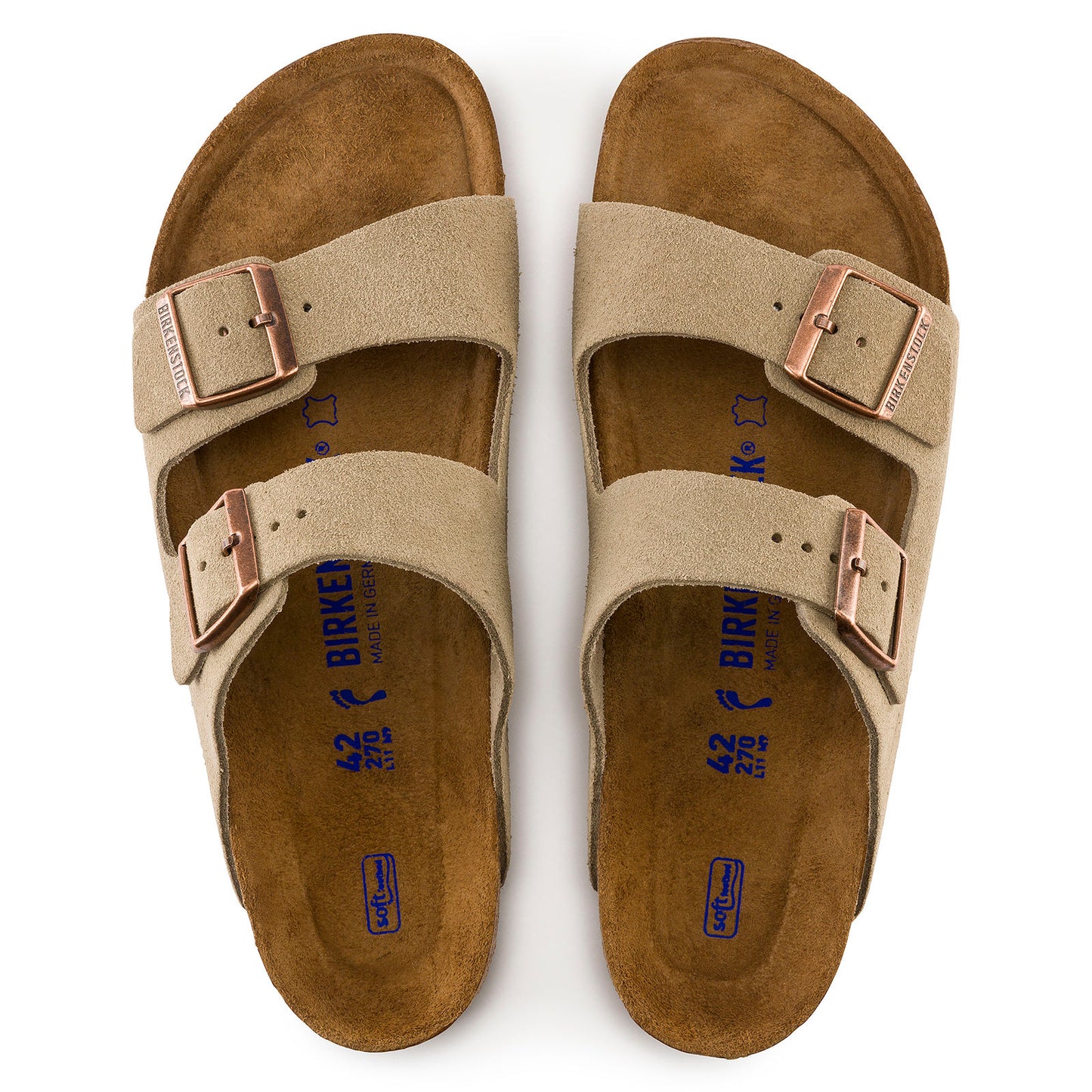 Unisex Arizona Taupe Soft Footbed SHOES BIRKENSTOCK