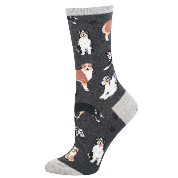 Socksmith Women's Aussies SOX SOCKSMITH Charcoal