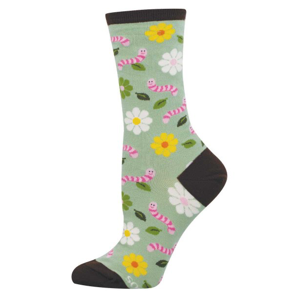 Socksmith Women's Wiggly Worm SOX SOCKSMITH Green