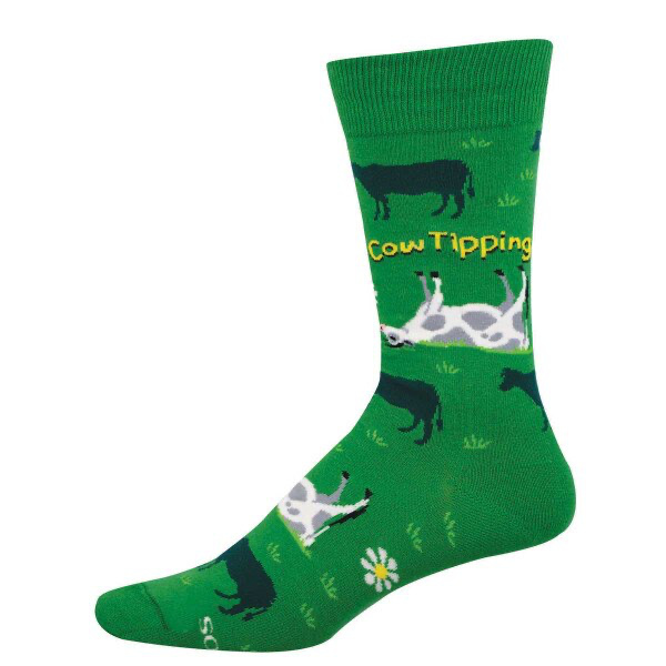 Socksmith Men's Cow Tipping SOX SOCKSMITH Green