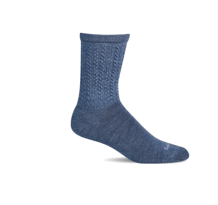 Sockwell Women's Pucker Cable SOX SOCKWELL M/L (8-11) Bluestone