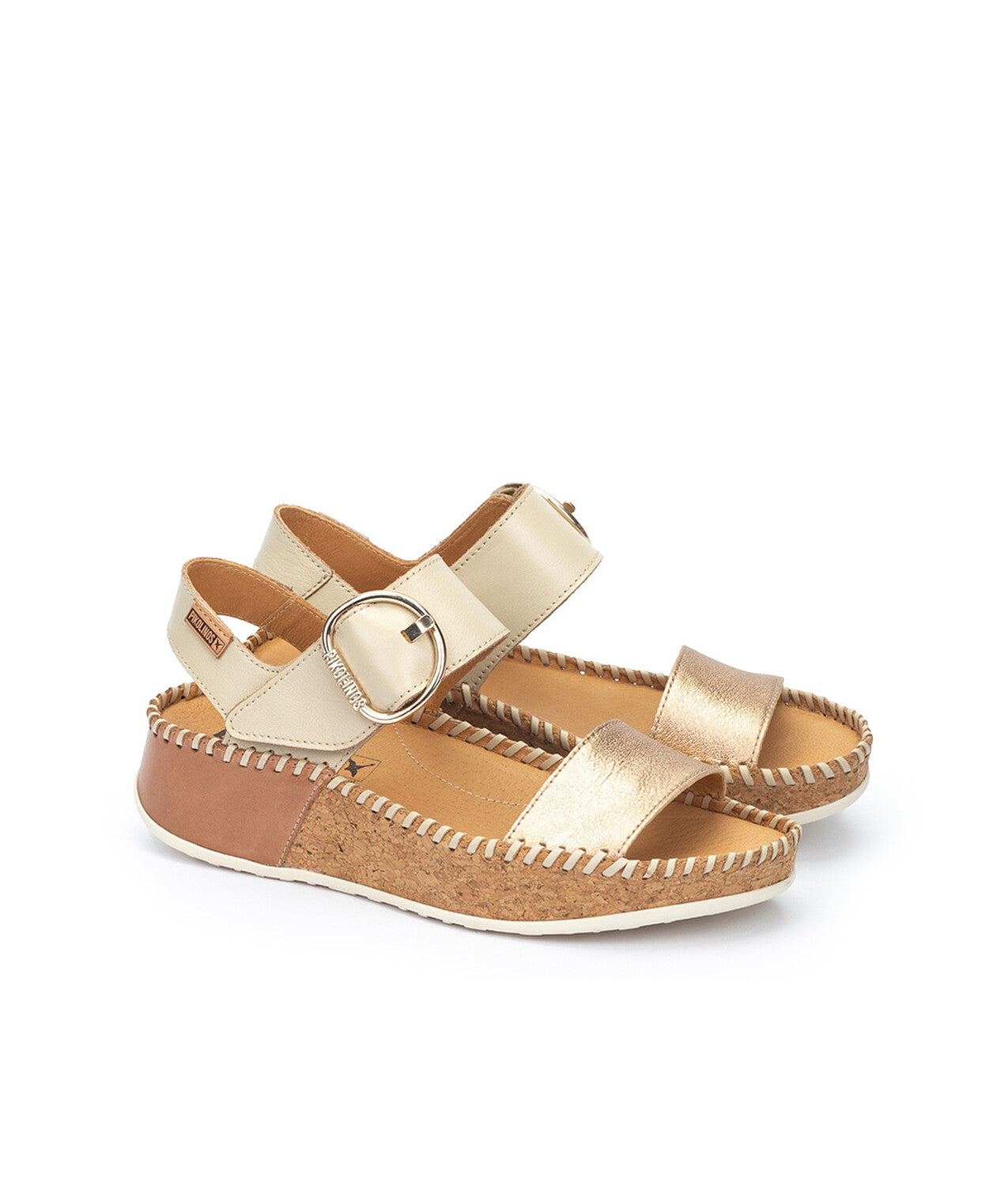 Pikolinos Marina Open Toe SHOES PIKOLINOS 36 Champagne