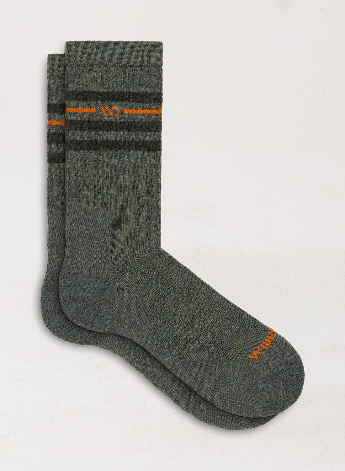 Wide Open Men's Vintage Stripe Crew SOX WIDE OPEN L (10-12) Forest