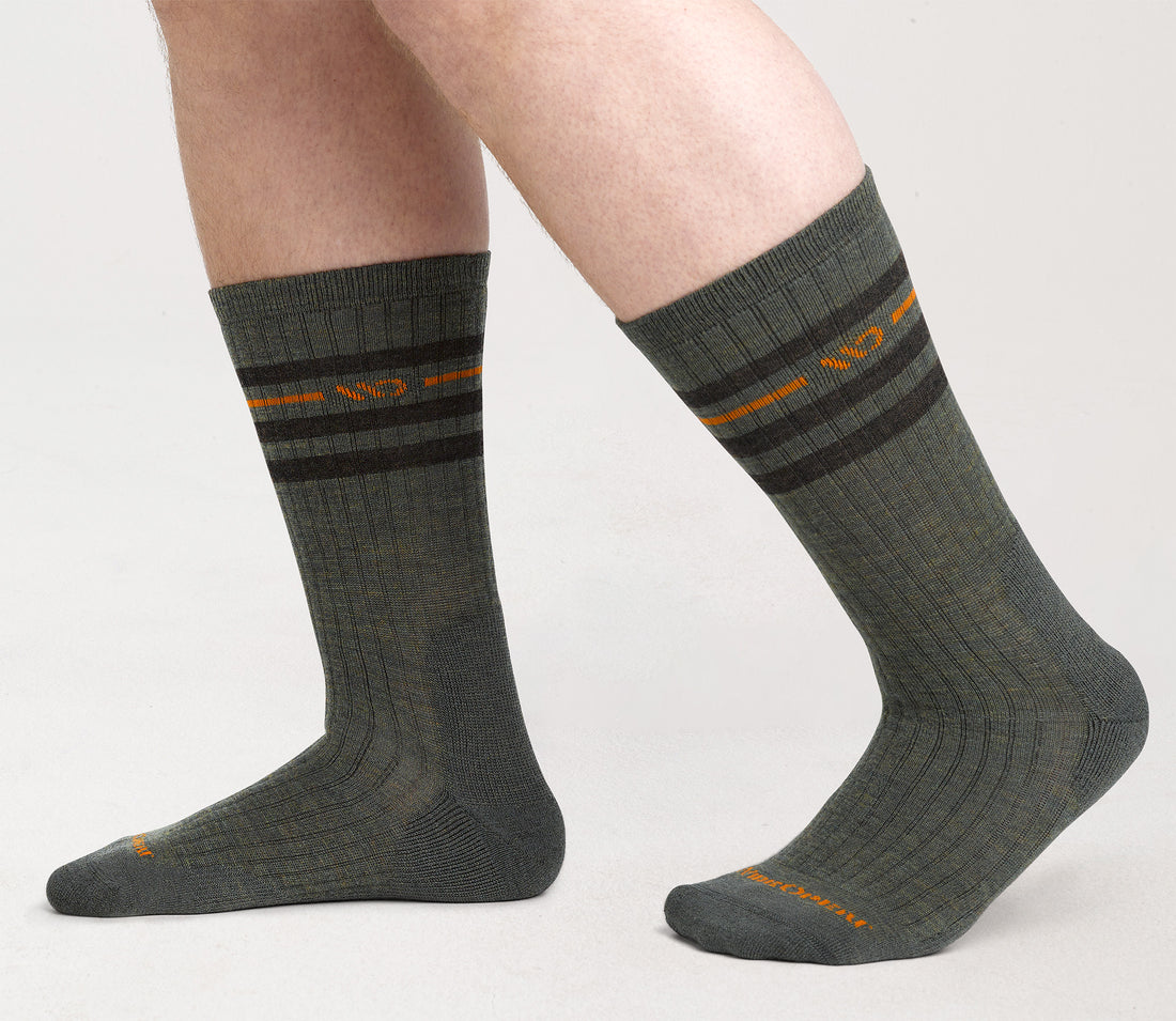 Wide Open Men's Vintage Stripe Crew SOX WIDE OPEN
