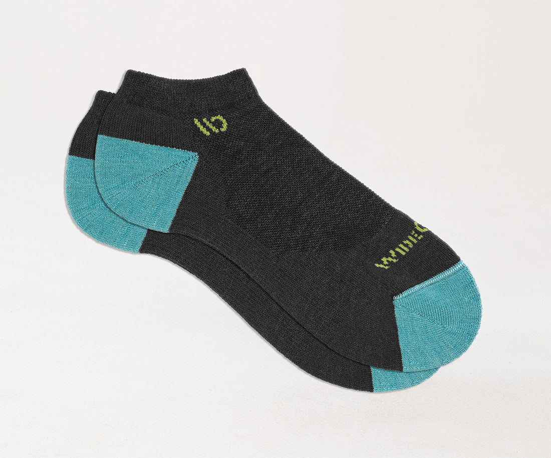 Wide Open Women's No-Show SOX WIDE OPEN S (4.5-7) Charcoal