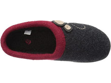 Load image into Gallery viewer, Acorn Dara Boiled Wool Slippers - Charcoal SLIPPERS ACORN   
