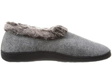 Load image into Gallery viewer, Acorn Faux Chinchilla Collar SLIPPERS ACORN S (5-6) Stone 
