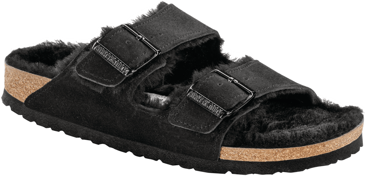 Birkenstock Arizona Black Shearling Birkenstock Village
