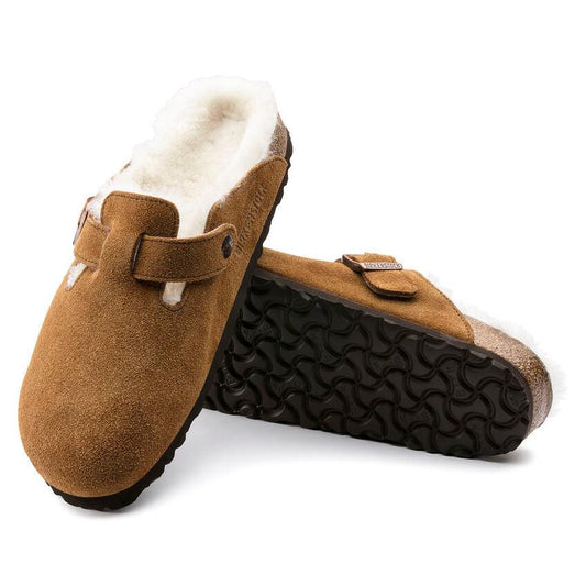 Birkenstock Unisex Boston Shearling Mink SHOES BIRKENSTOCK 36R Mink