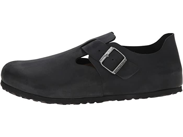 Unisex London Black Oil Leather SHOES BIRKENSTOCK