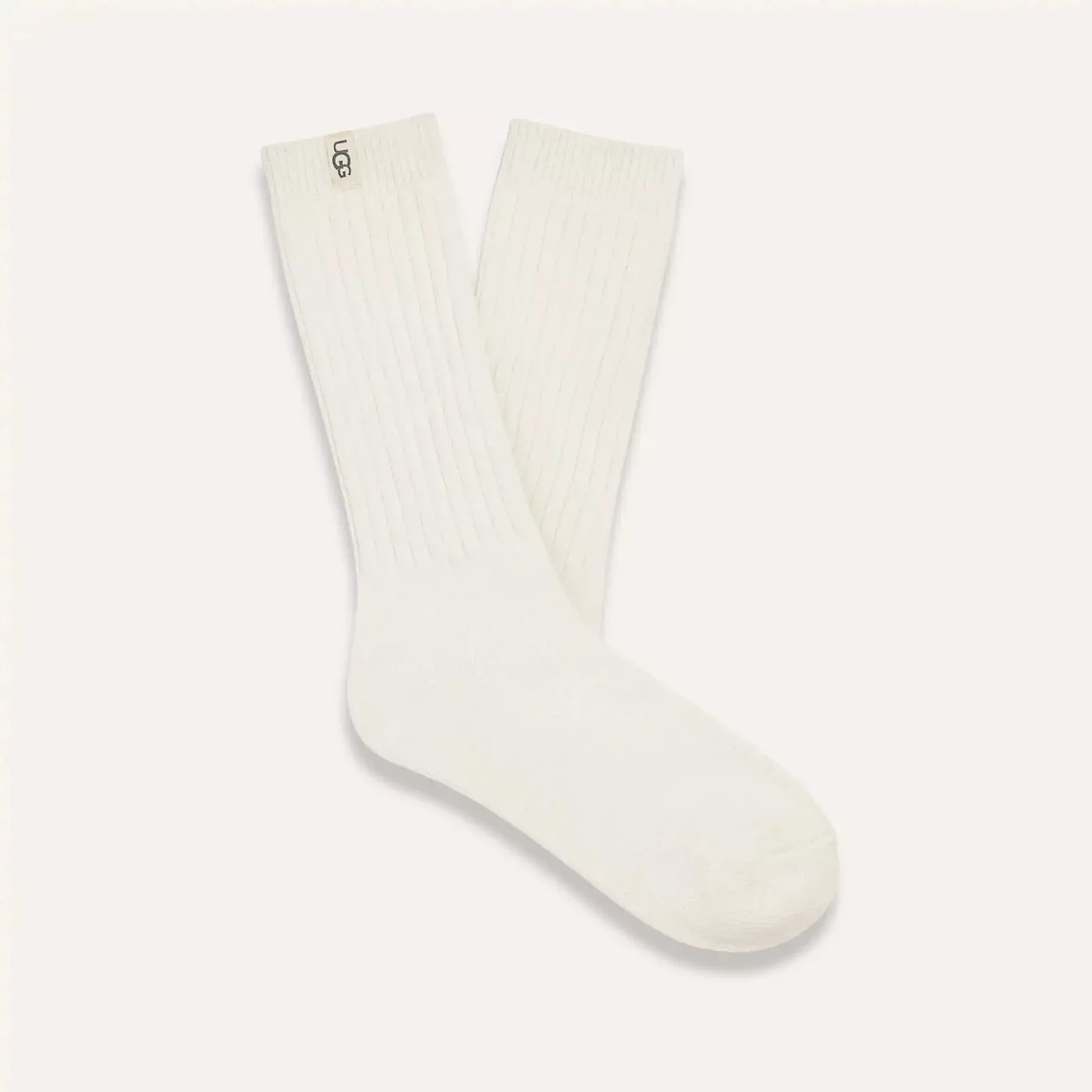 RIB KNIT SLOUCHY SOX UGG AUSTRALIA White