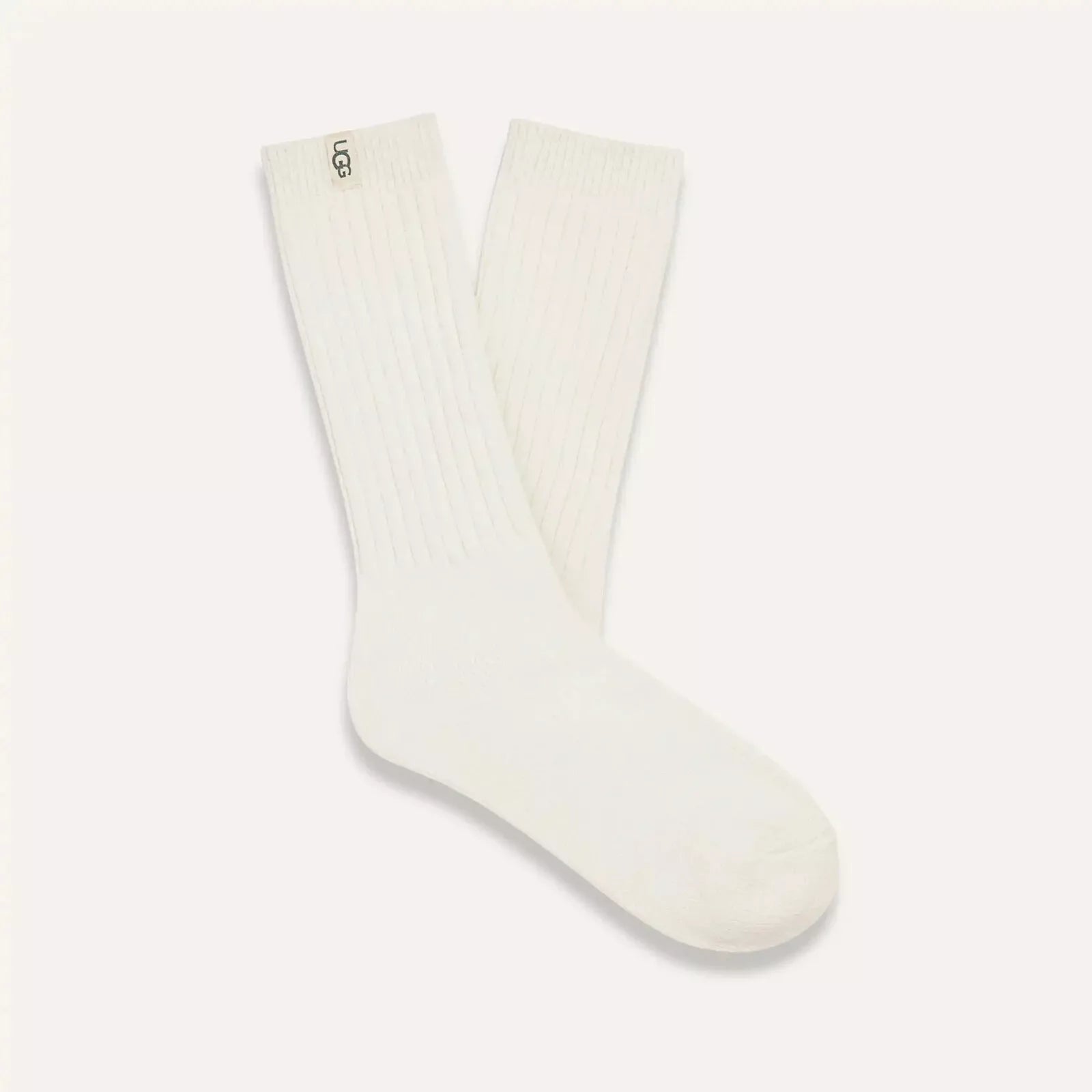 RIB KNIT SLOUCHY SOX UGG AUSTRALIA White