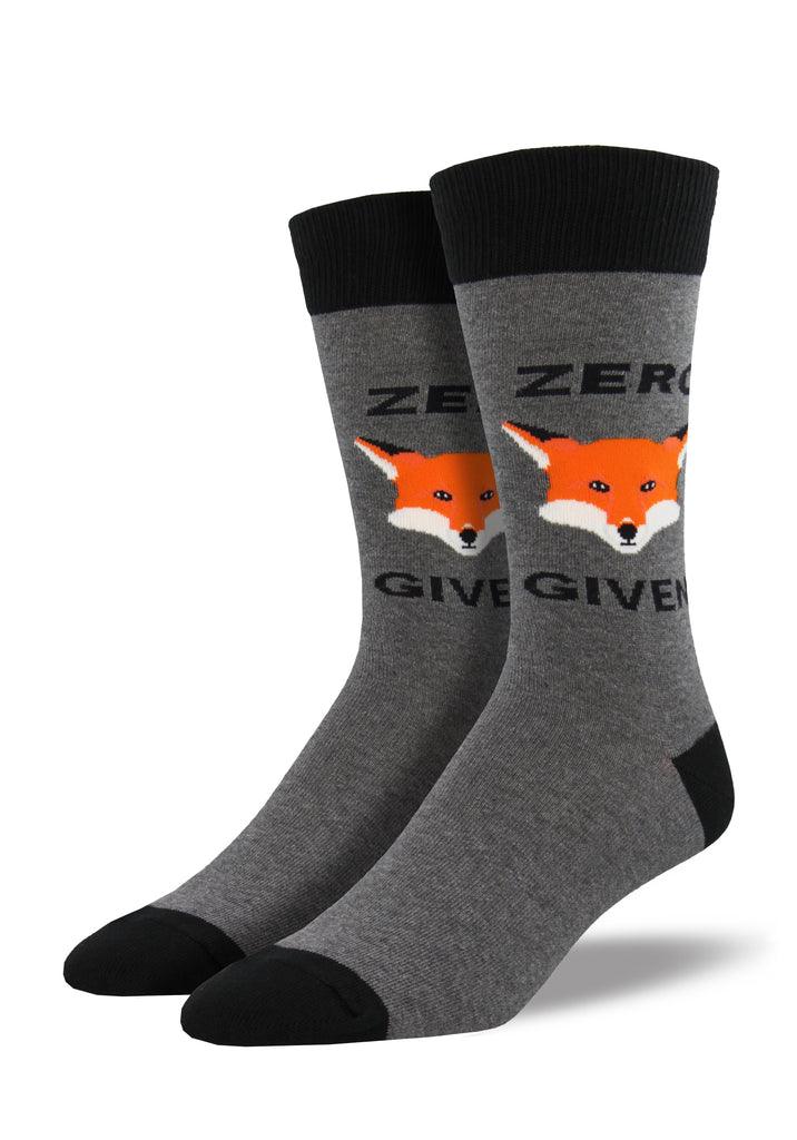 Socksmith Men's Zero "Fox" Given Crew SOX SOCKSMITH Grey