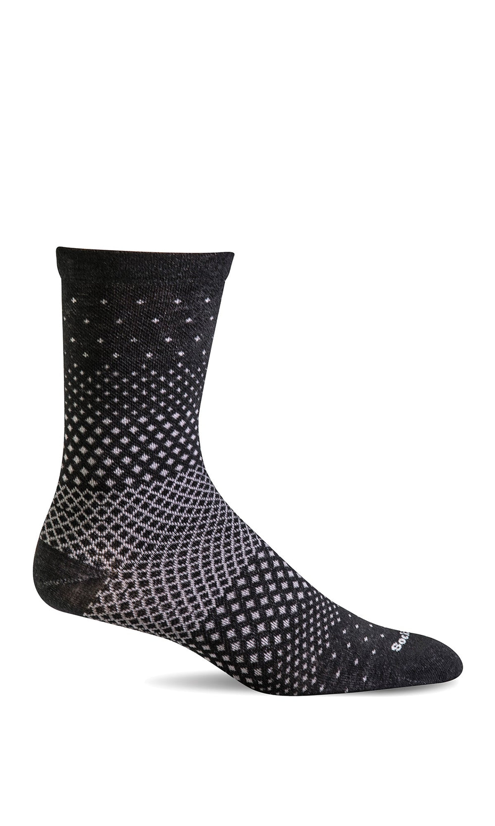 Sockwell Women's Plantar Ease Firm Compression SOX SOCKWELL S/M (4-7.5) Black Multi