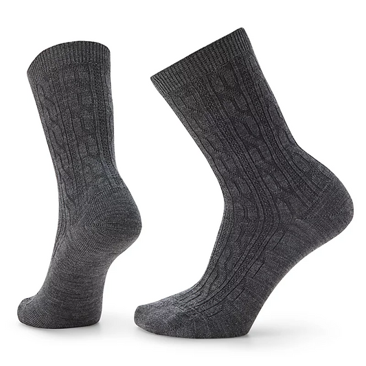 Smartwool Women's Everyday Cable Crew SOX SMARTWOOL M (7-9.5) Gray