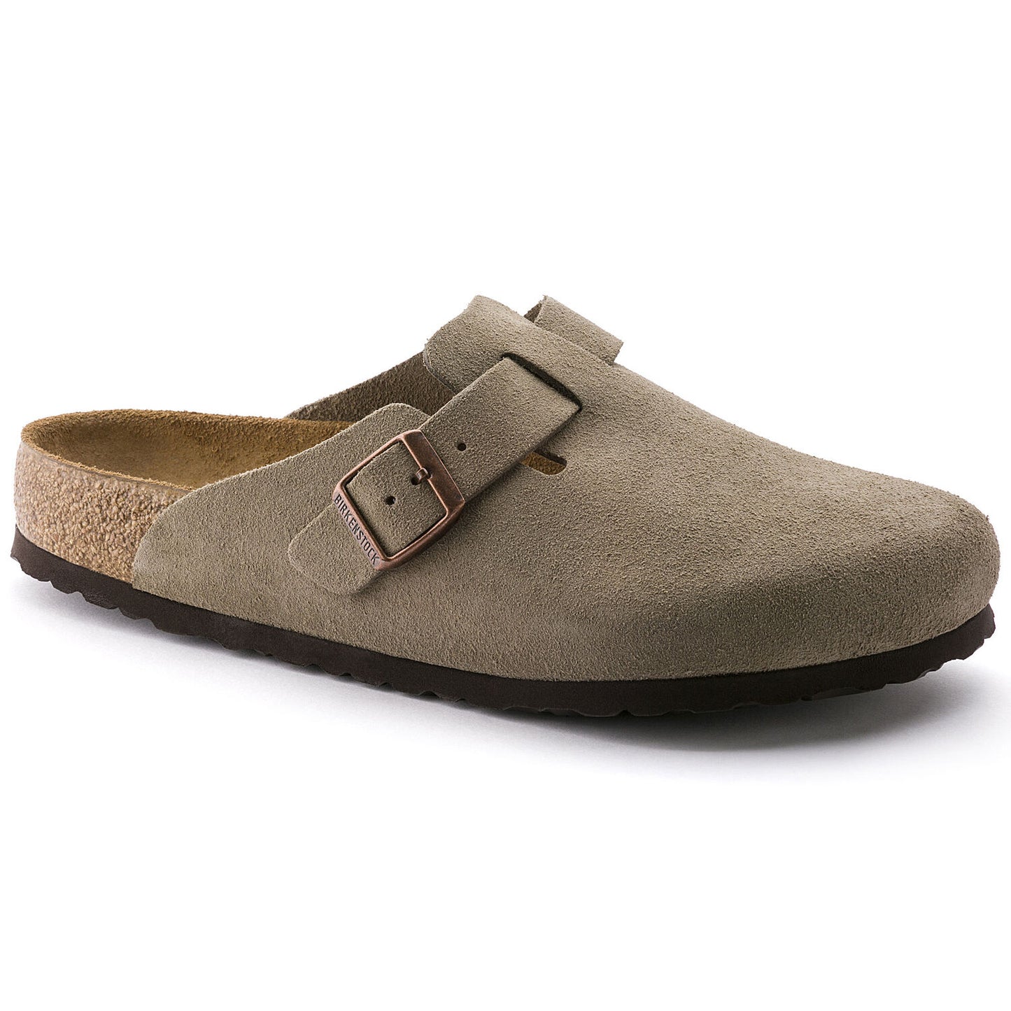 Birkenstock Boston Taupe Suede Soft Footbed - MORE SIZES IN STORE SHOES BIRKENSTOCK