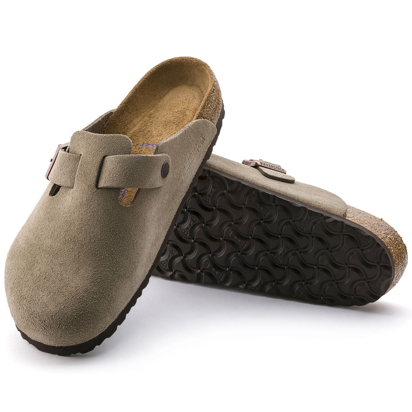 Birkenstock Boston Taupe Suede Soft Footbed - MORE SIZES IN STORE SHOES BIRKENSTOCK 35R Taupe