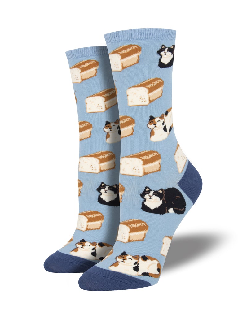 Socksmith Women's Cat Loaf Crew SOX SOCKSMITH Blue