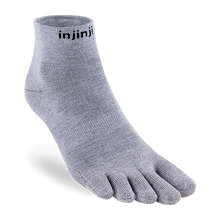 Load image into Gallery viewer, Injinji Liner Mini Crew SOX INJINJI S Grey 
