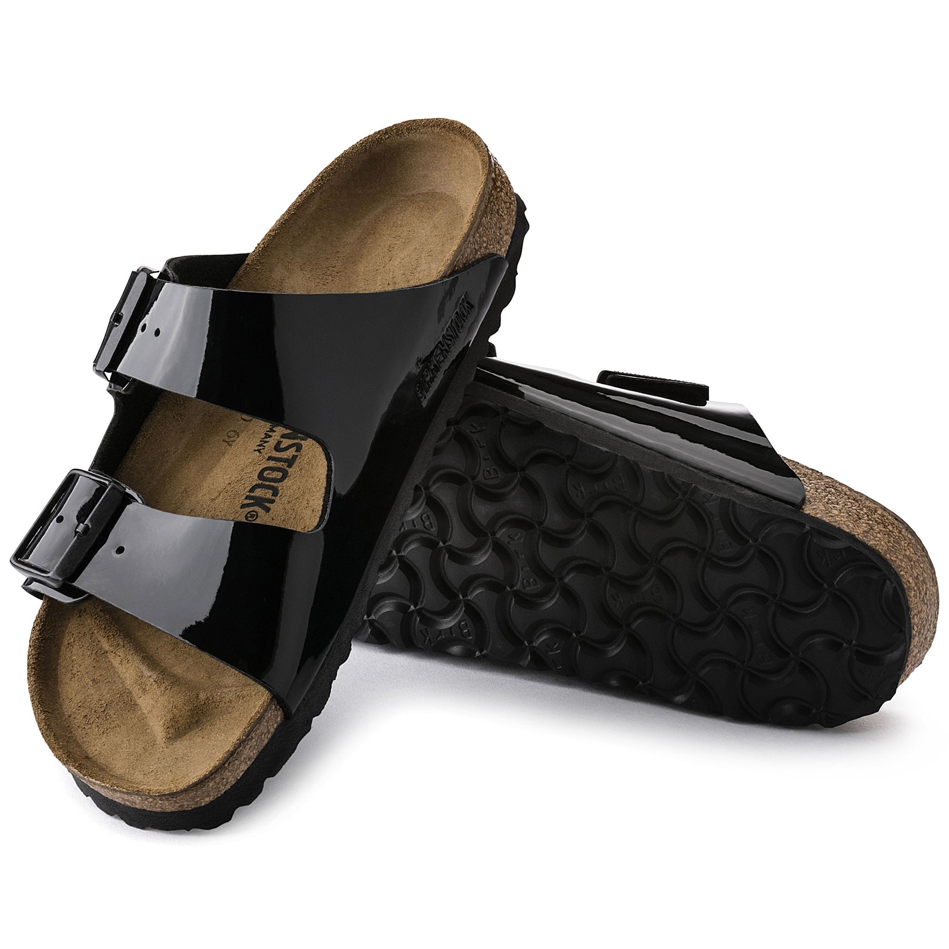 Arizona Birko-Flor Black Patent SHOES BIRKENSTOCK 35N Black