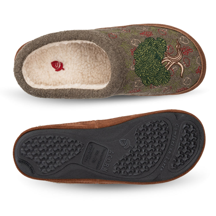 Women's Forest Mule SLIPPERS ACORN