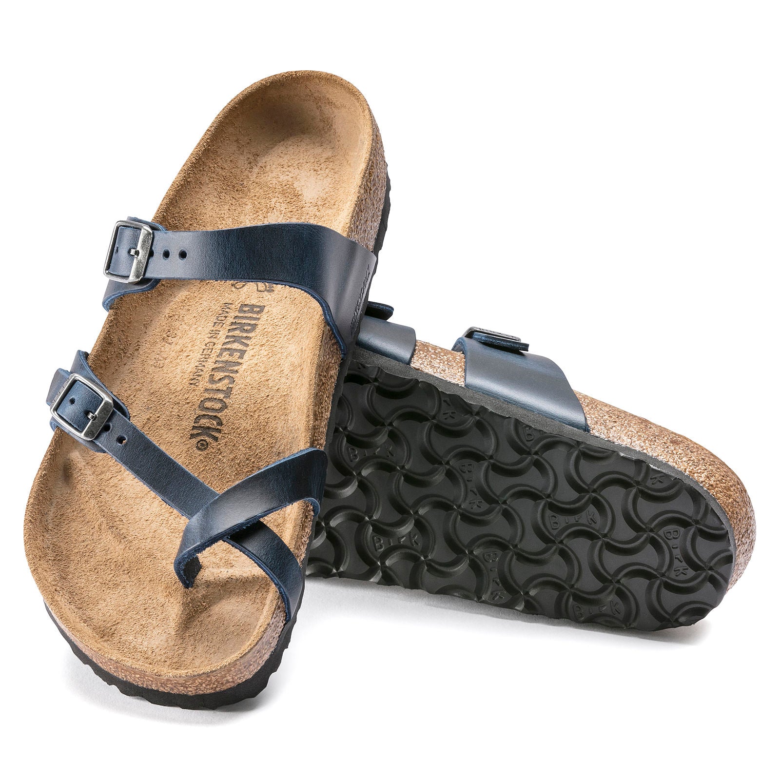 Birkenstock Women's Mayari Oiled Leathers Sandals BIRKENSTOCK 36R Blue
