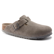 Load image into Gallery viewer, Birkenstock Boston Stone Coin Suede Soft Footbed SHOES BIRKENSTOCK 36N Stone Coin 
