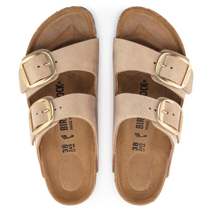 Birkenstock Arizona Big Buckle Sand Nubuck SHOES BIRKENSTOCK