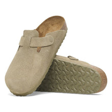 Load image into Gallery viewer, Birkenstock Boston Faded Khaki Classic Footbed SHOES BIRKENSTOCK 41R Faded Khaki 
