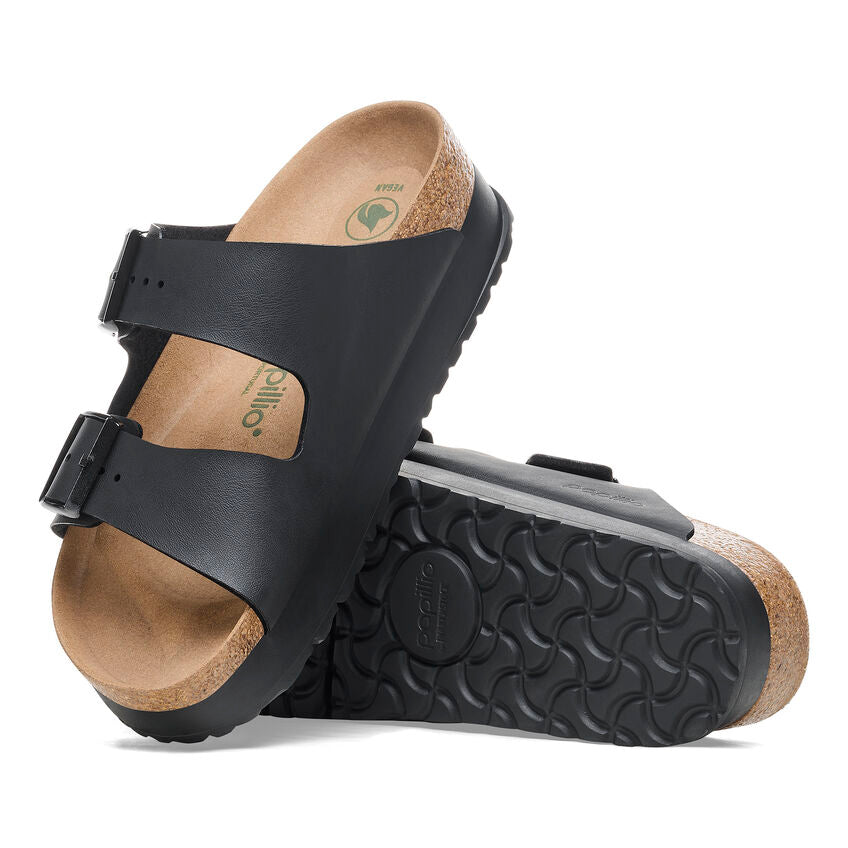 Birkenstock Arizona Platform Vegan Birko-Flor SHOES BIRKENSTOCK 36N Black 