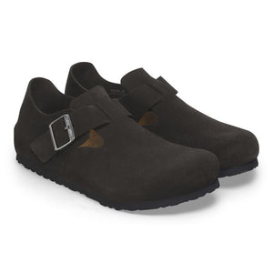 Birkenstock London Black Suede Regular Width SHOES BIRKENSTOCK